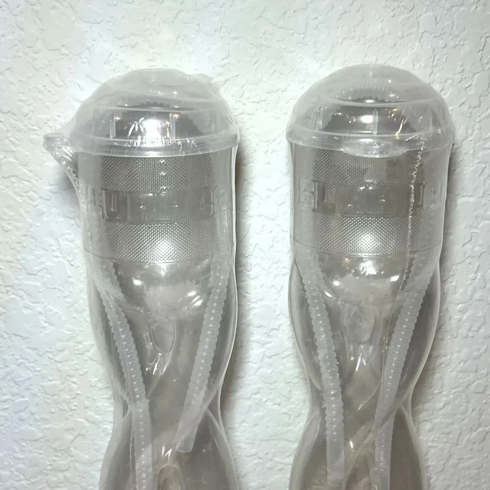 7-Eleven Slurpee Reusable Bottles “First Fill Free” Twisted Cups - NEW - Lot (2)